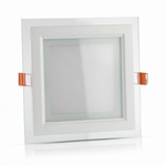 Design LED Paneel 6W Vierkant | Wit met glas