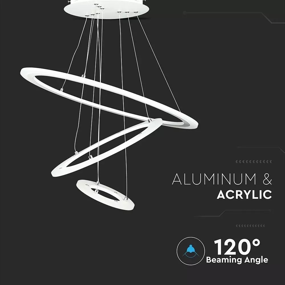 70W Hanglamp modern design instelbaar - kleur warm wit 3000K