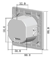Inbouw microwave sensor - bewegingsmelder - wit - IP65