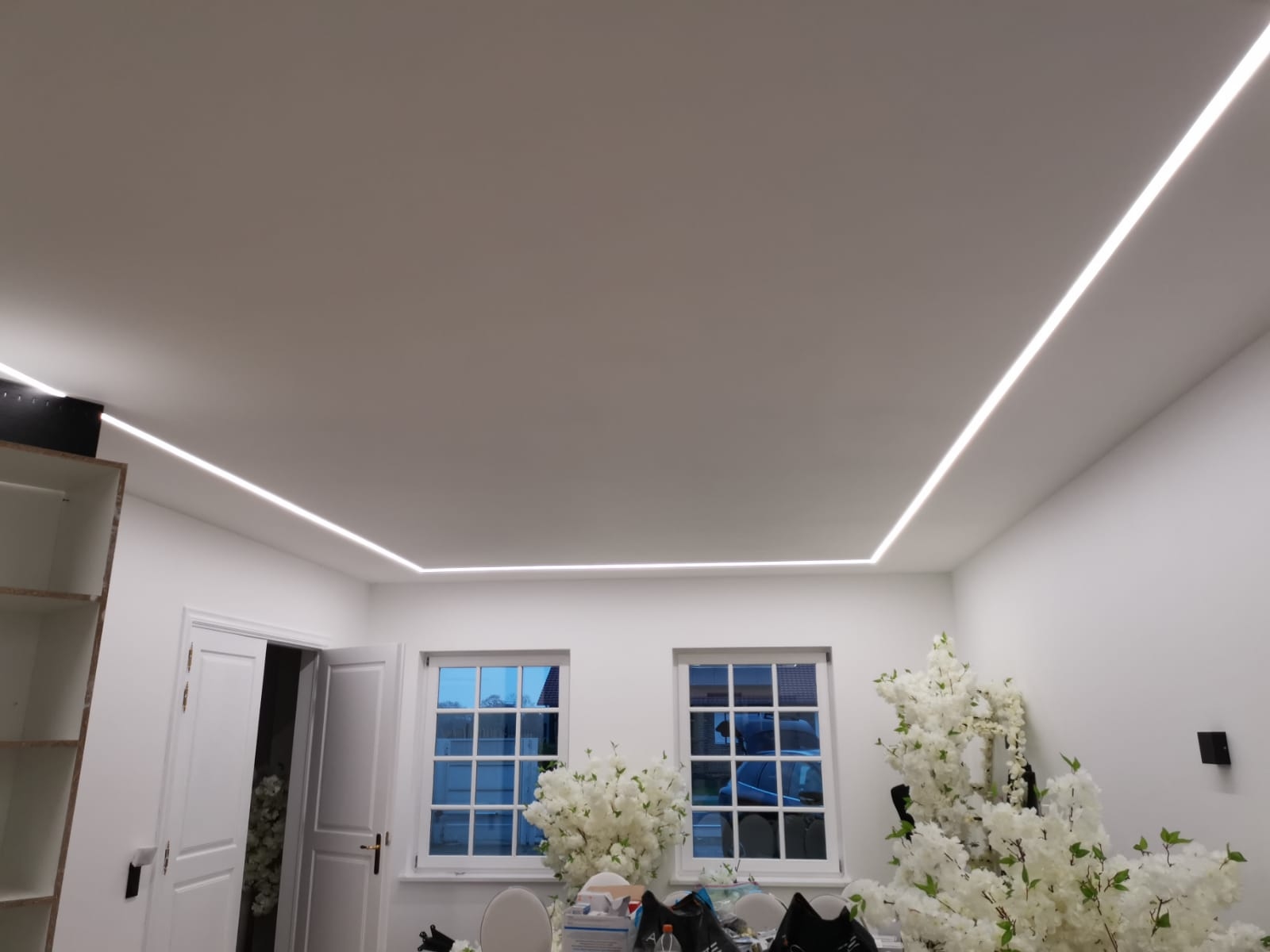 LED stuc en gips profiel - 20,7 mm binnenamaat