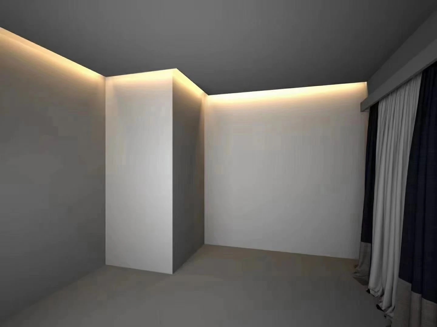 LED stuc en gips profiel - Wallwashing indirecte verlichting