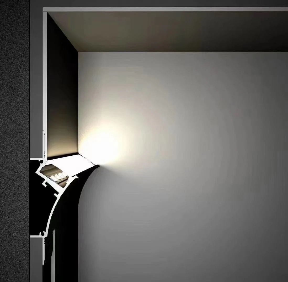 LED stuc en gips profiel - Wallwashing indirecte verlichting