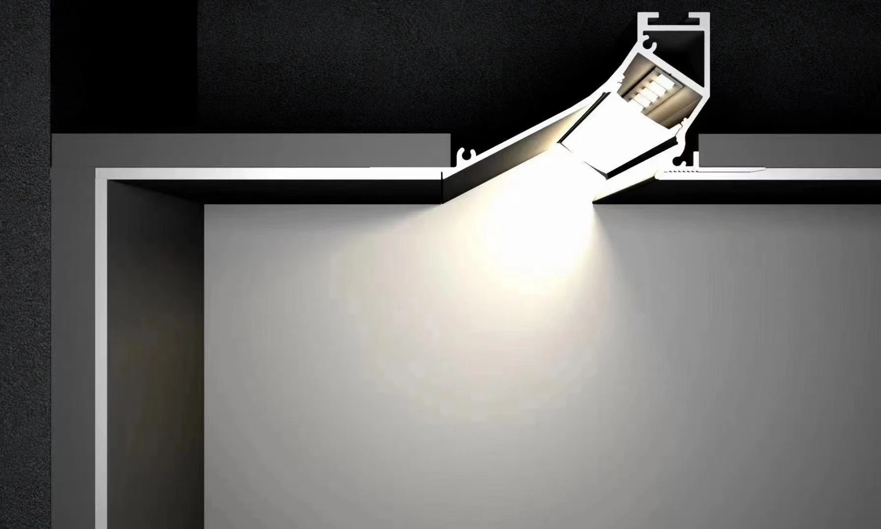 LED stuc profiel - hoek en randen indirecte verlichting