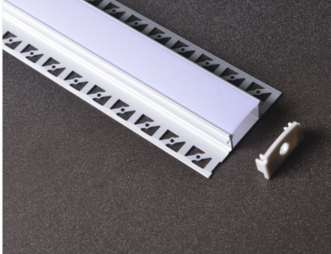 LED stucprofiel - gips profiel - 2x led strips achterbouw