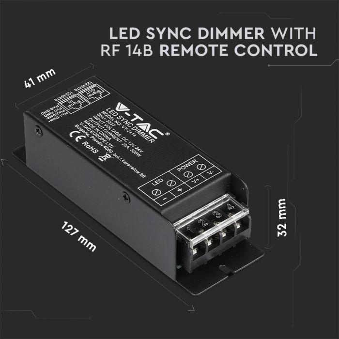 LED SYNC DIMMER RF 14B REMOTE CONTROL