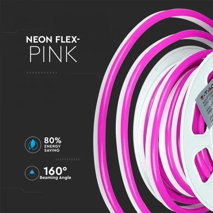NEON FLEX PINK 24V  Geschikt voor buiten en binnen