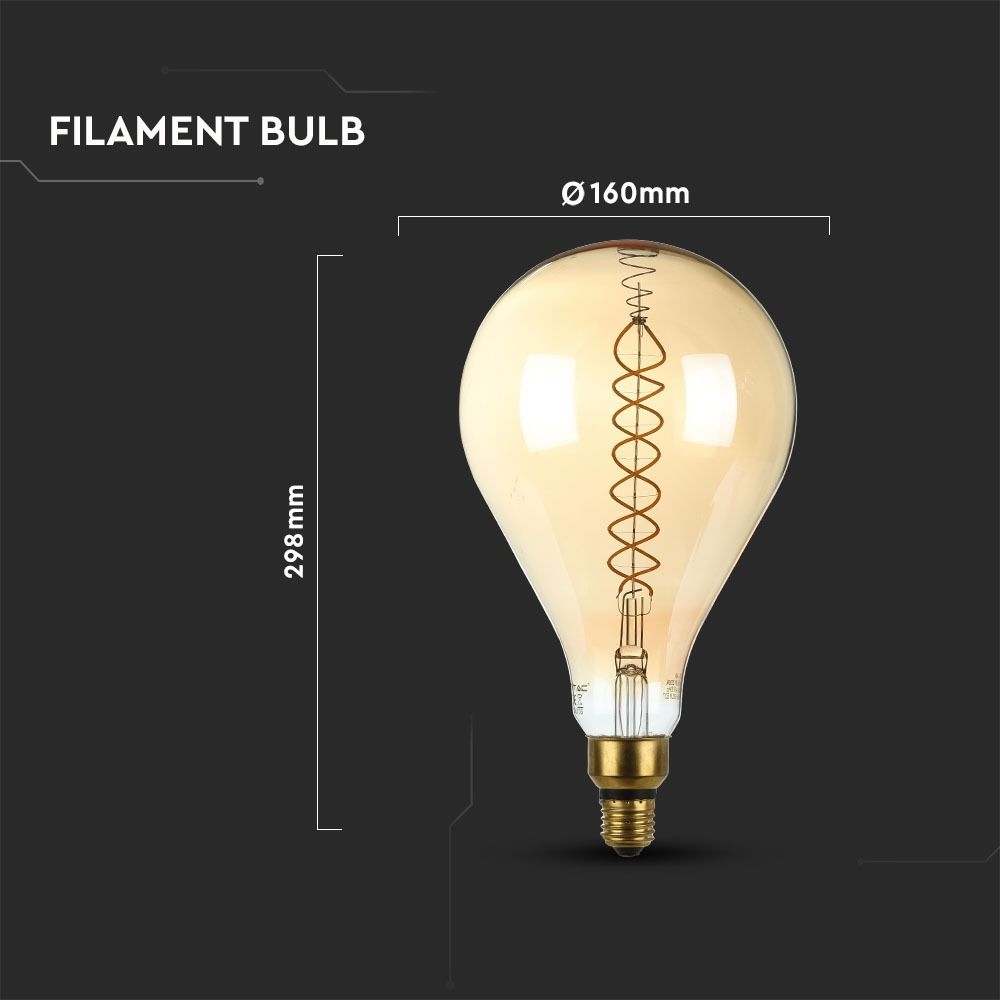Ristorante XXL Dimbare design LED Filament lamp - 8W