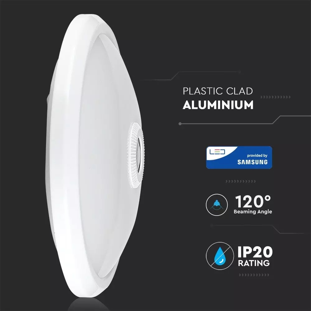 V-tac LED Plafondlamp met sensor -12W - 4000K NW